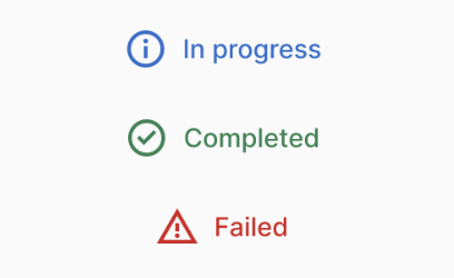 Feedback and status preview